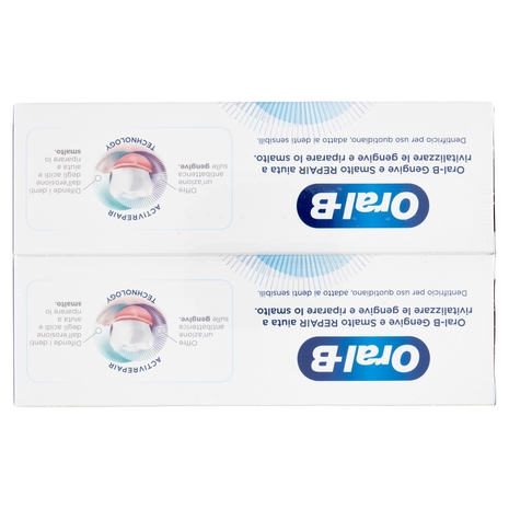 Oral-B Dentifricio Repair Gengive e Smalto Classico 2 x 75 ml